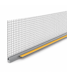 Profil etansare ferestre cu plasa din fibra de sticla 6 mm gri, 2.5 m
